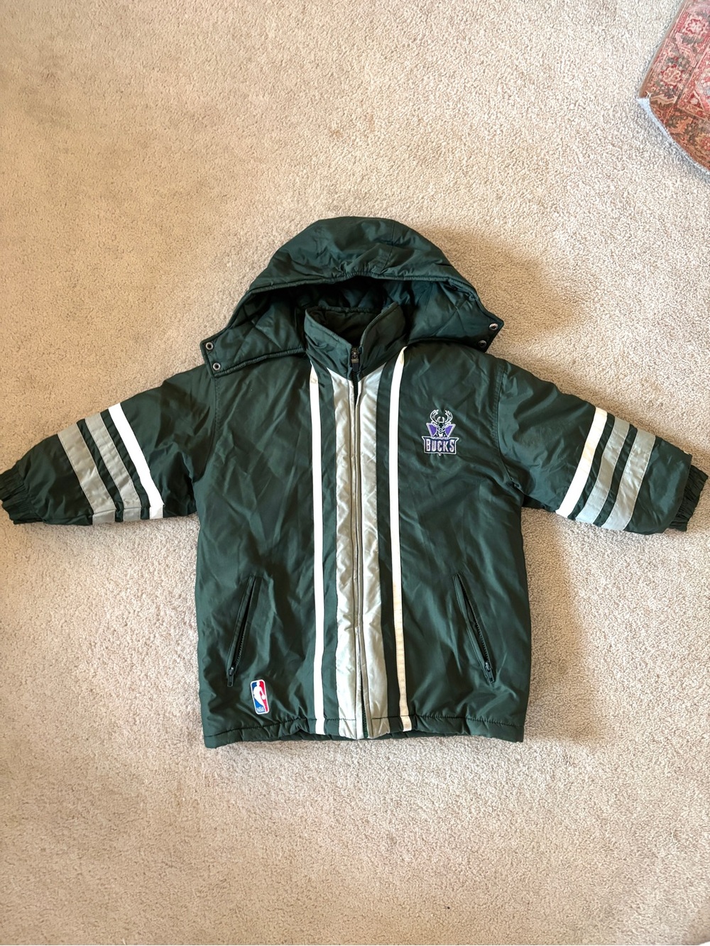NBA Milwaukee Bucks Kids Puma Winter Coat